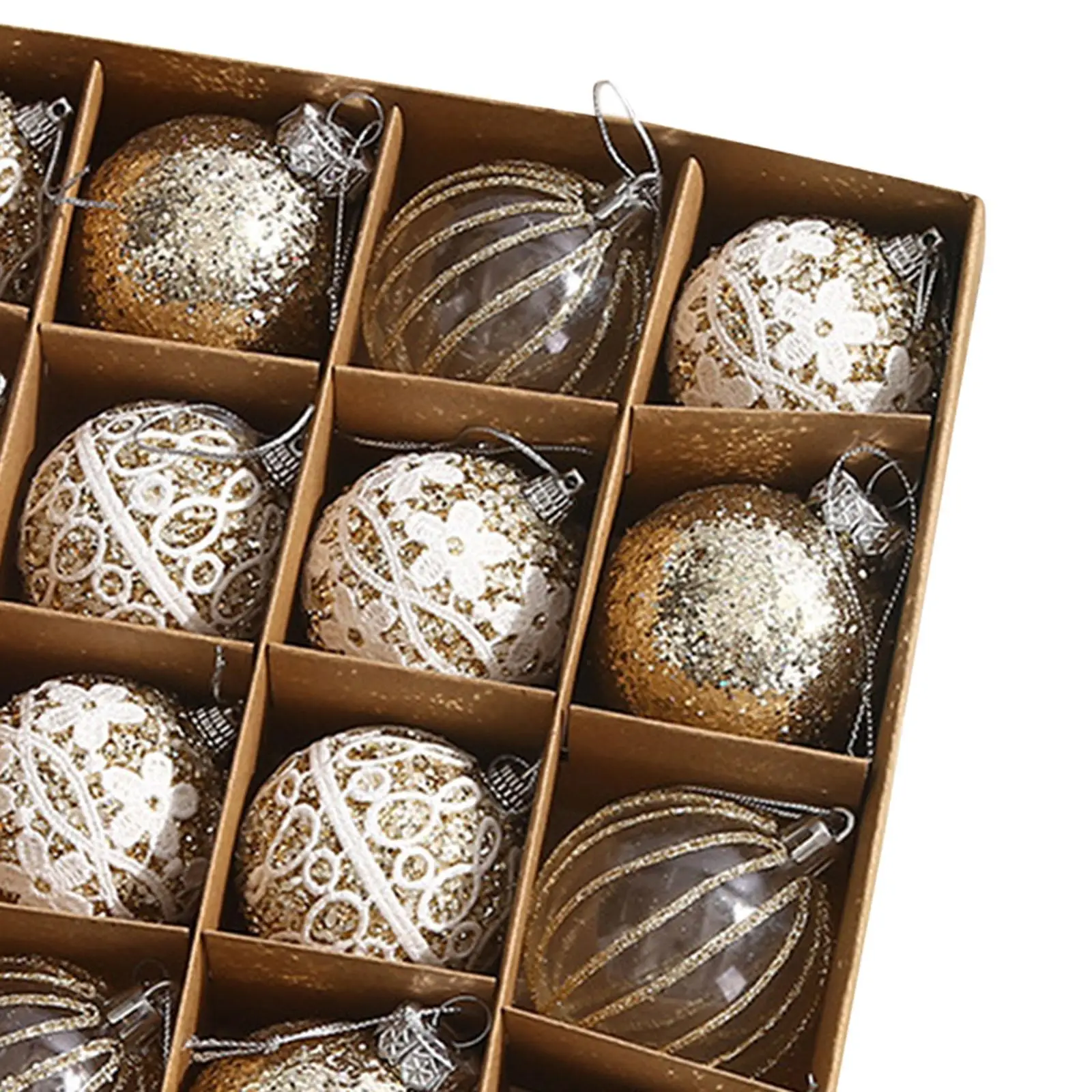 16x Christmas Ball Ornaments 6 cm Xmas Decor Christmas Tree Decorations for Wreath Garland Birthday Wedding Celebration Holiday image 5