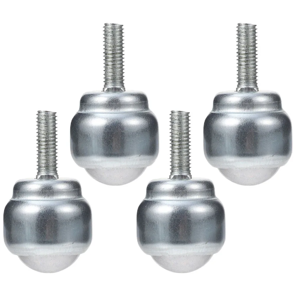 4 Stück Metall-Kugellager-Lenkrollen, glatt drehbar, 360 Grad, für Werkbank, Möbel, Maschinen, kleine Größe, leicht