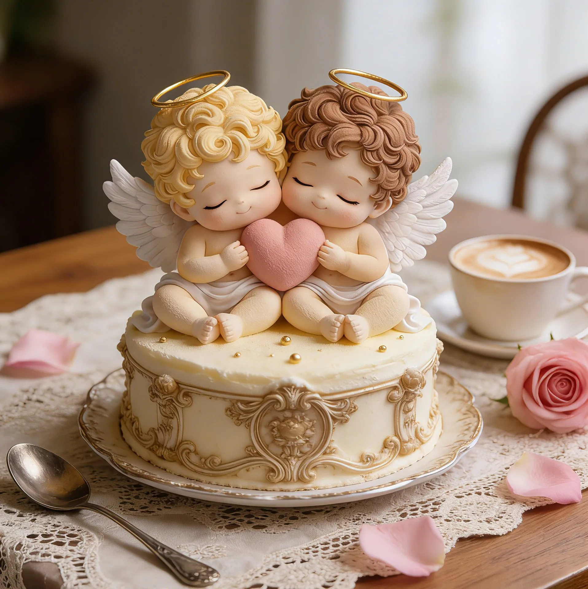 Valentine's Day Mousse Silicone Mold Cupid Mousse French Fondant Chocolate Baking Tools Angel Silicone Epoxy Resin Molds