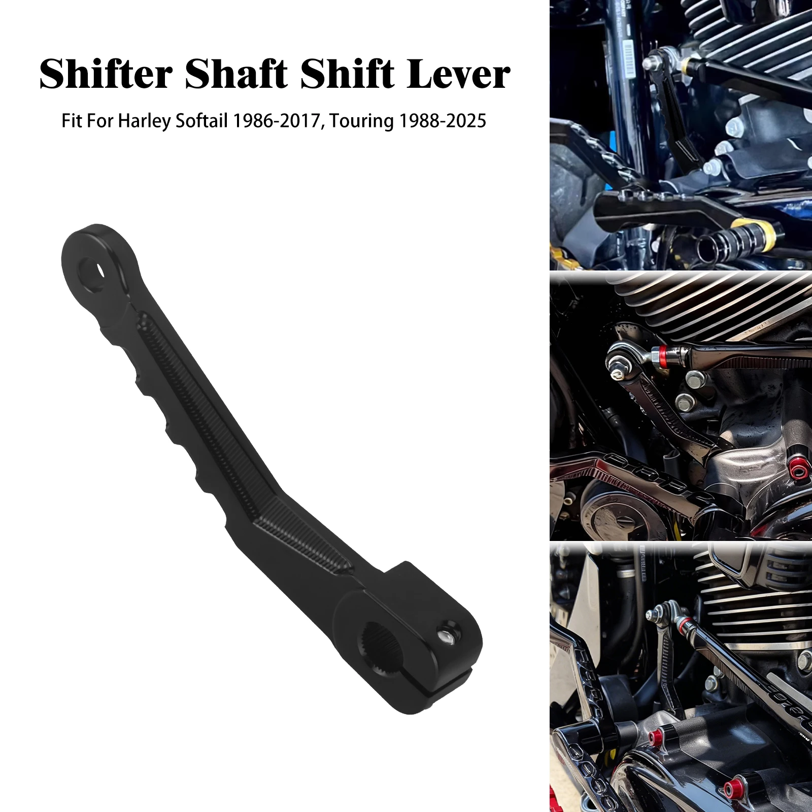 

Motorcycle Inner Shifter Shaft Shift Black Rod Lever For Harley Touring Road Street Glide 88-up Softail Fat Boy Breakout 86-17