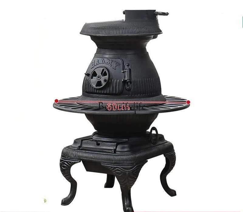 

Heating Stove for Home Winter Indoor Cast Iron Fireplace with High-End Feel