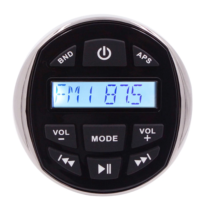 Digital Media MP3 Player with BT & USB Port AM FM Radio Weatherproof for Marine Vehicles Boats ATV's UTV's Yachts Road Vehicles