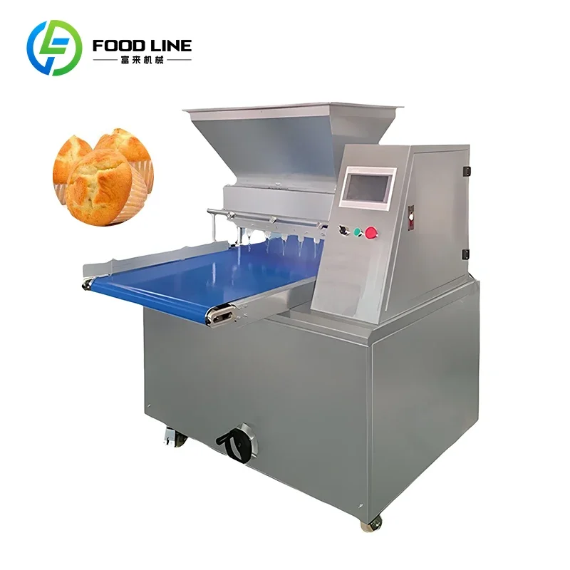 Customized Commercial Multifunctional Cake Batter And Filling Injecting Machine Automatic Filled Cake Processing Equipment