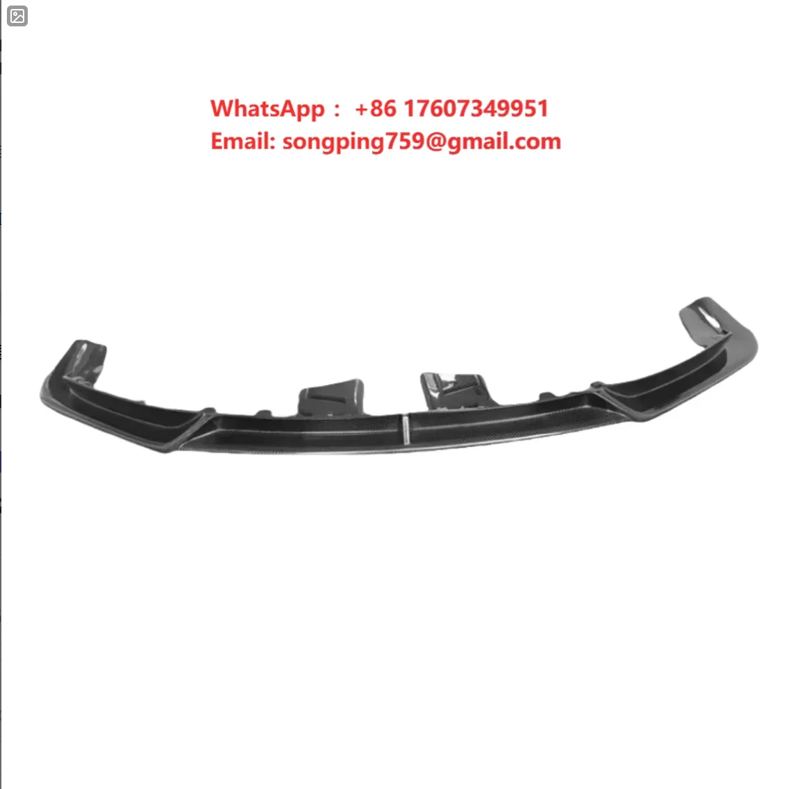 Suitable for Porsche 911 992 Front Bumper Carbon Fiber X-shaped Lip Reinforcement Performance Component