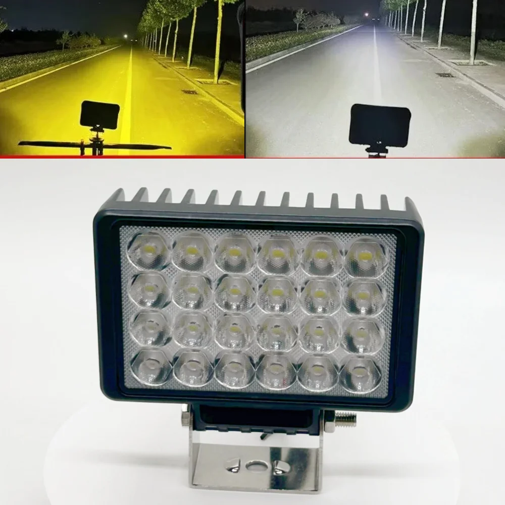 DC9-80V Car LED Work Light Spotlight High Low Beam Headlights Offroad Auxiliary Lamp Vehicles Driving LIght For SUV 12V 24V