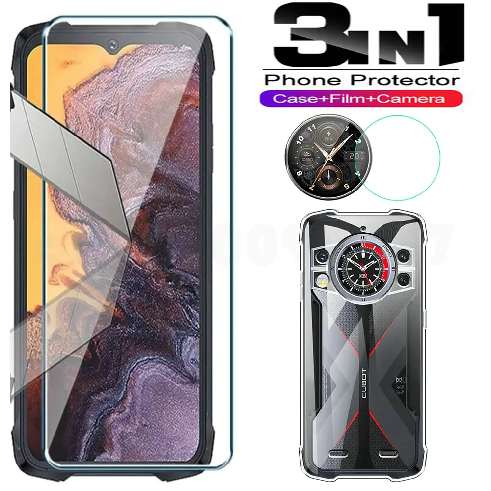 Szkło hartowane 2.5D 9H z miękką obudową TPU na Cubot KingKong 9 Szkło hartowane na ekran Cubot King Kong 9 Folia na telefon