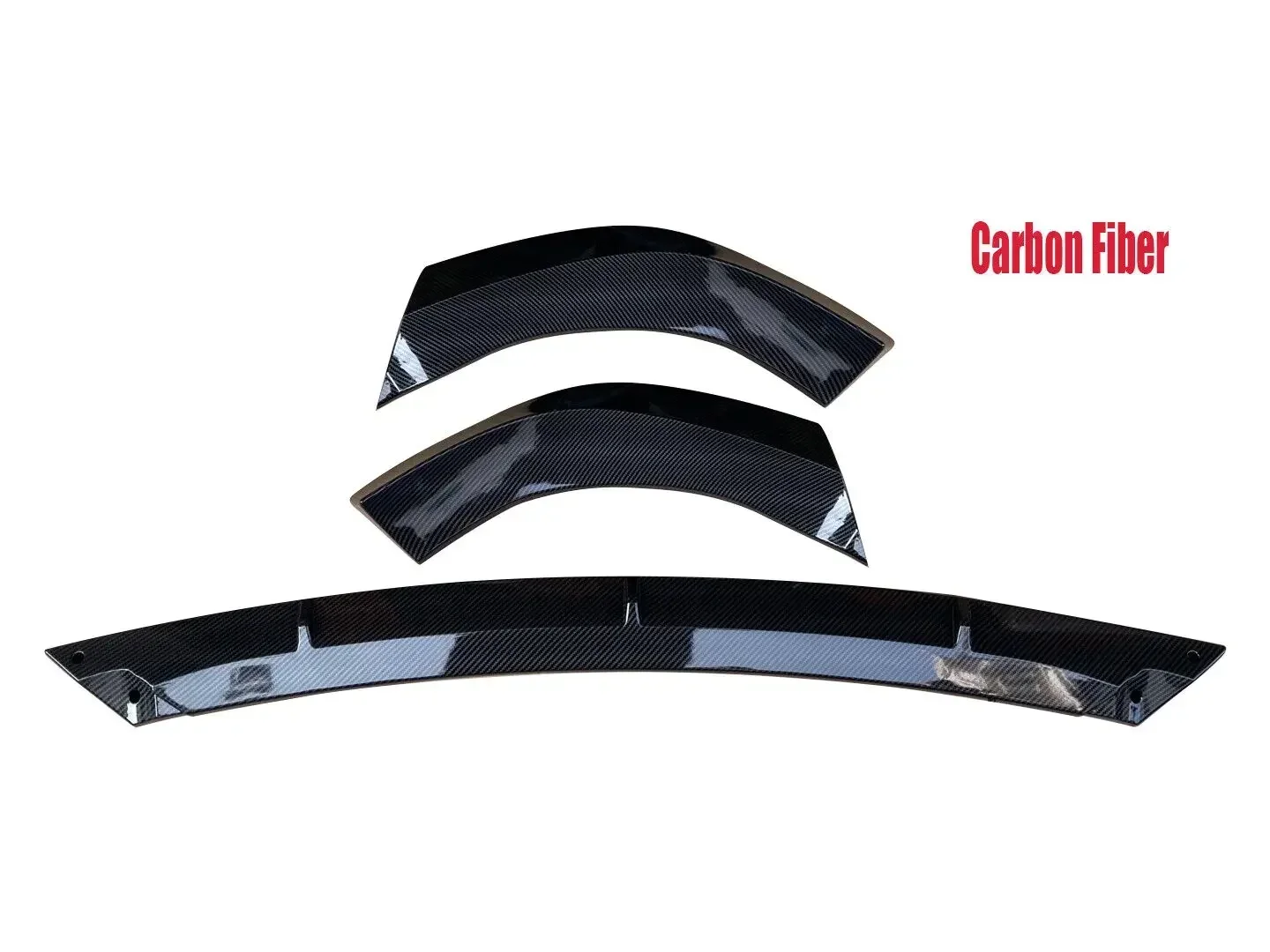 Front Bumper Lip Spoiler For Jeep Grand Cherokee Base Version 2014-2021 US Carbon Fiber Look Glossy Black Matte Black