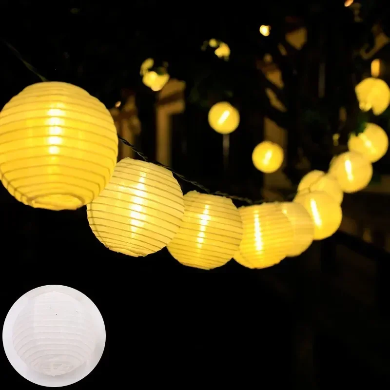 Waterdichte lantaarn Solar String Fairy Lights 6,5 m 30 LED buitenslinger terraslicht zonne-energie lamp Kerstmis voor tuindecoratie