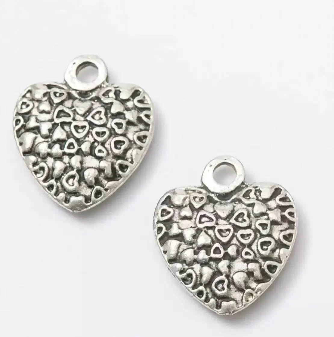

20pcs 15*13mm Alloy metal DIY accessories vintage heart charms handmade findings HWL2606