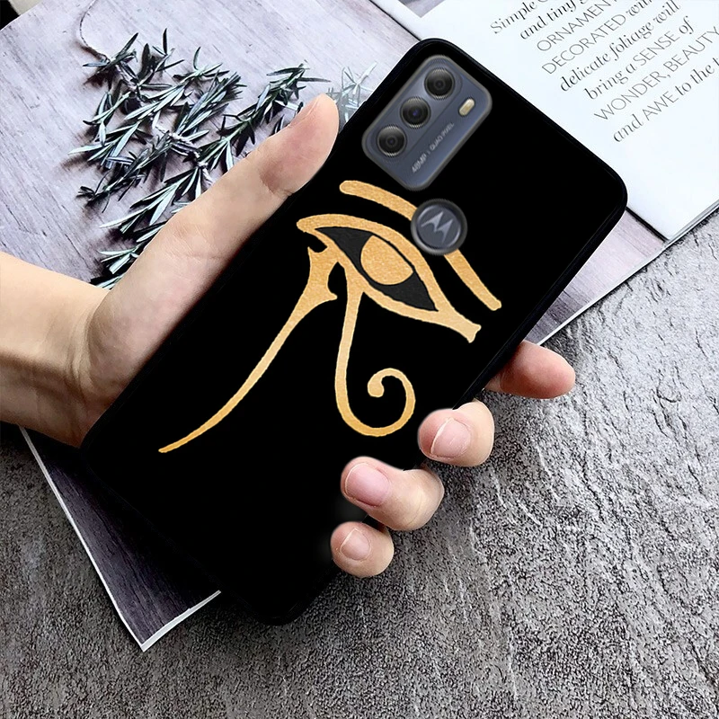 Phone Case For Moto G84 G22 G32 G42 G52 G62 G53 G72 G60 G60S G100 G10 G20 G30 G13 G50 G 5G G Pure Egypt Nefertiti Anubis Pharaoh