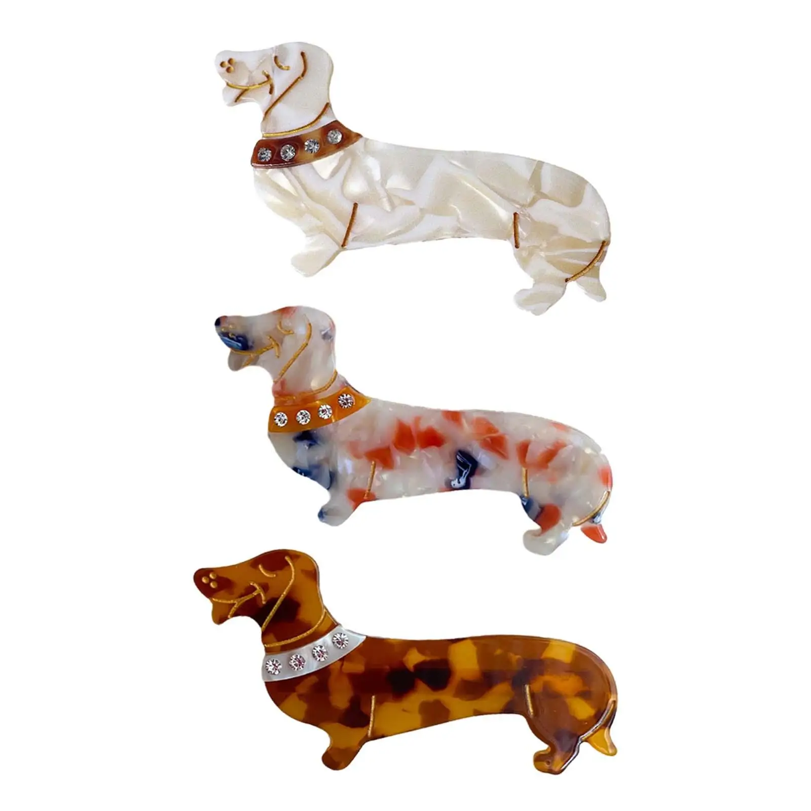 Animal Cão Grampos de Cabelo para Mulheres e Meninas, Headpiece, Hairclip, presilhas para Cabelo Encaracolado, Cabelo Liso, Cabelo Fino, Todos os Tipos, Escritório