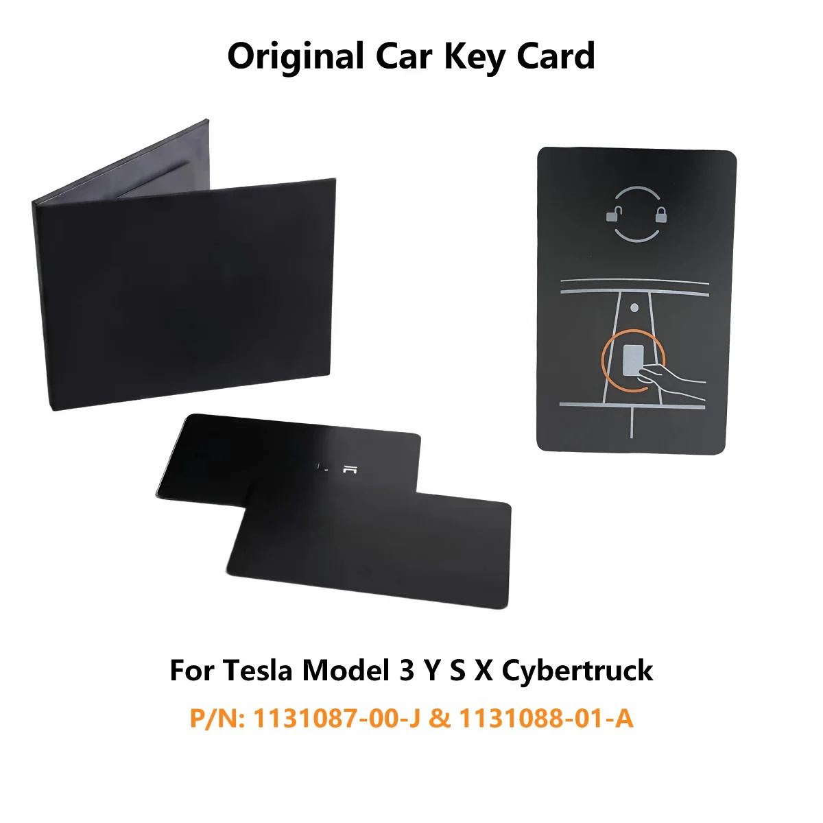 Key Card For Tesla Model 3/Y/Cybertruck & Model S/X 2021+ New Smart Original NFC Car Key Card Set P/N: 1131087-00-J 1131088-01-A