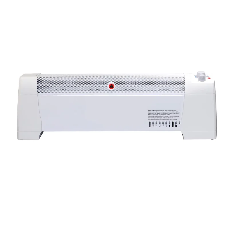 Factory 750W 1500W Dual Heat Settings Thermostat Control Overheat Protection Electric Baseboard Heater