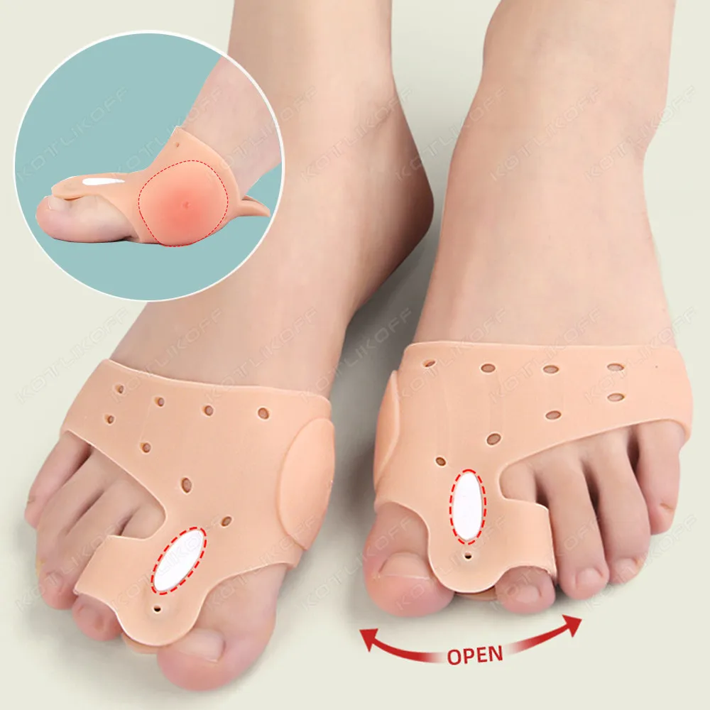 Toe Separator Forefoot Pad Magnetic Therapy Hallux Valgus Corrector Bunion Orthotics Protector Overlapping Pain Relief Cushion