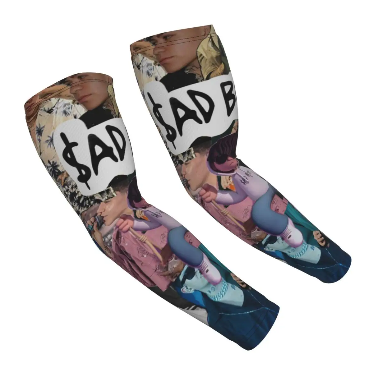 Junior H Merch Sad Boyz 팔 슬리브 남성 여성 태양 자외선 차단 문신 커버업 스포츠 쿨링 사이클링