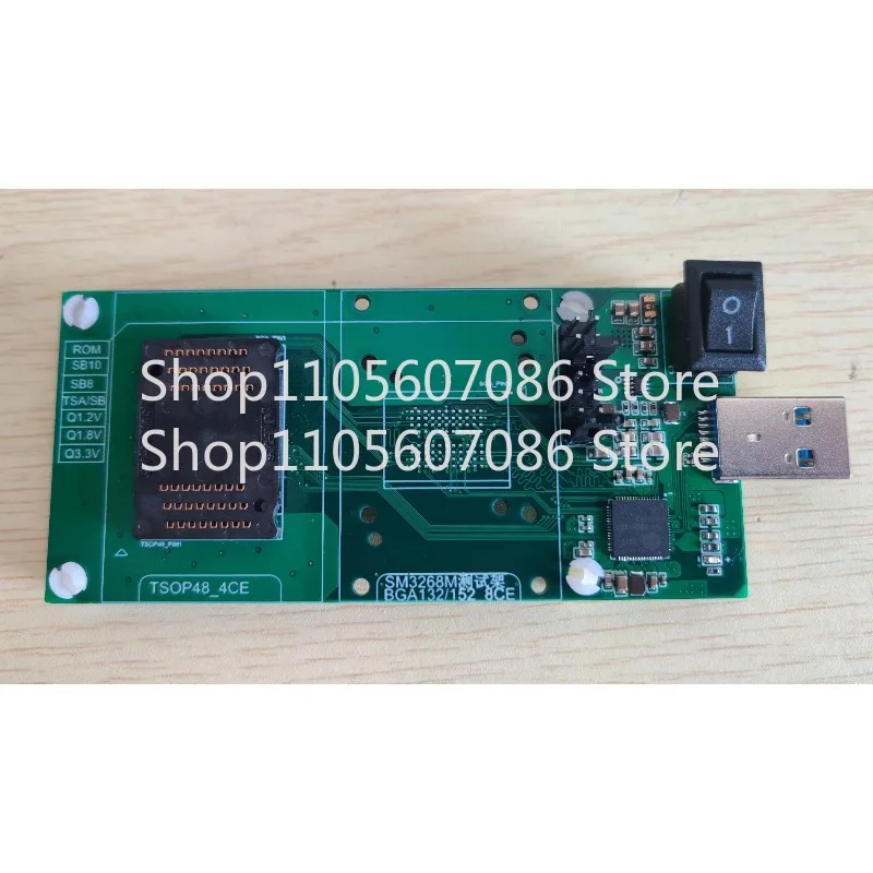 SM3268 Test Rack USB Flash Drive Clearing Rack Flash BGA132/152 8CE TSOP48 4CE