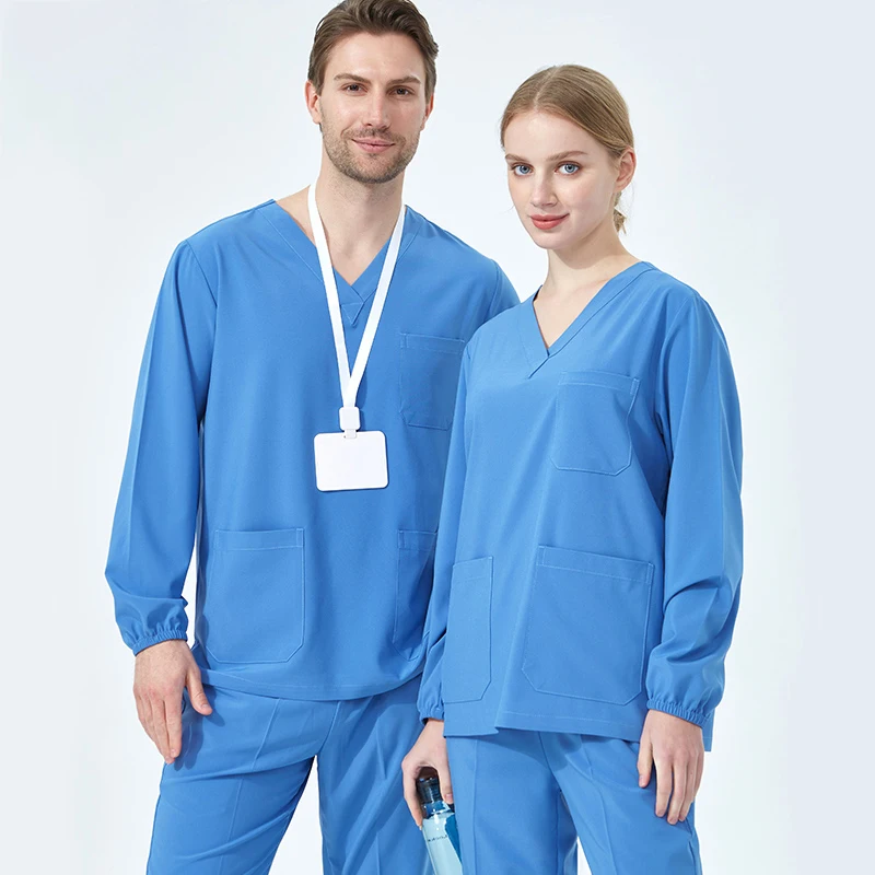 Quick-Dry Sport Medical Uniforms Nursing Scrubs Butter Soft Stretch Doctor Nurse Outfit Scrub Set Sanitary Workwear S01-01