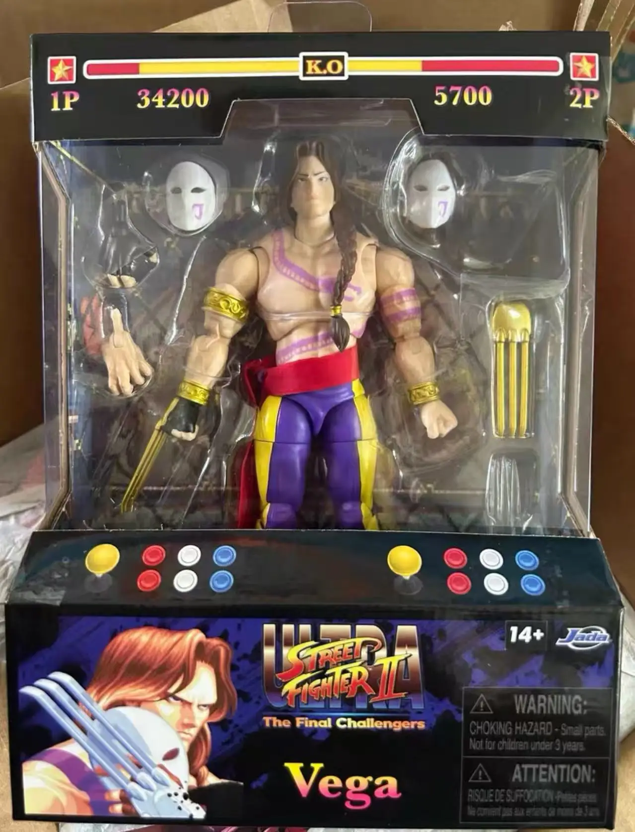 

New In Stock Original Jada Street Fighter Balrog Vega Anime Figure The Final Challengera Vega Action Figure Street Fighter Toys