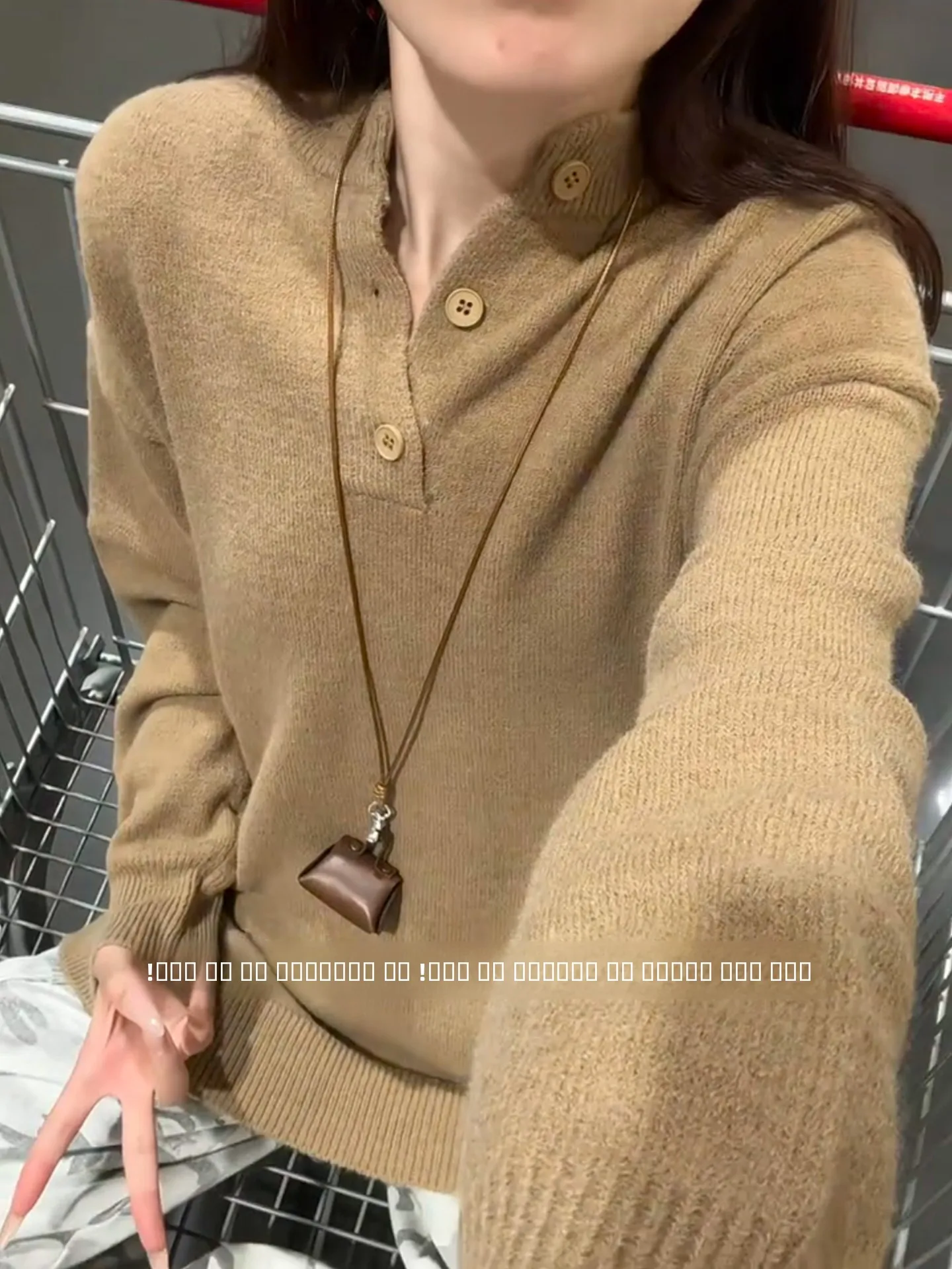 

Мужская трикотажная рубашка-поло в американском стиле с воротником хенли, корейский стиль, базовый слой, свободный крой, длинный рукав, для повседневной носки