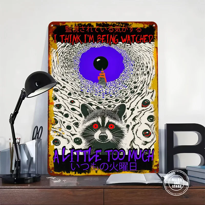 Paranoid Perception Tin Plaque Poster Customized Wall Art Retro Vintage Metal Signs for Man Cave Interior Decoration Living Room