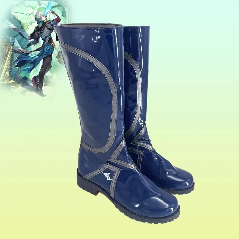 

Honkai Star Rail Anaxa Cosplay Costume Shoes Handmade Faux Leather Boots