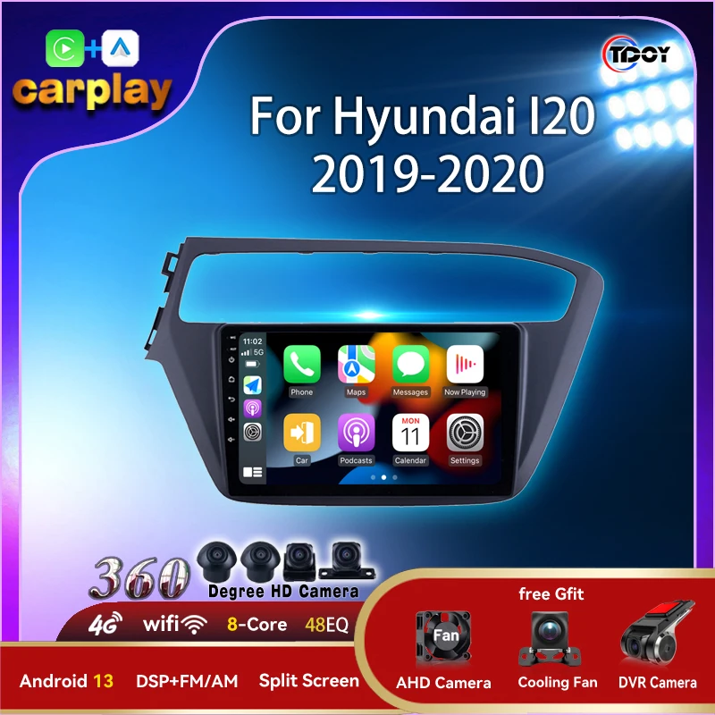 

Autoradio For Hyundai I20 2015-2018 Carplay Android Auto 8Core Fm AM Autoradio Android Multimedia Automotive Car Play Video