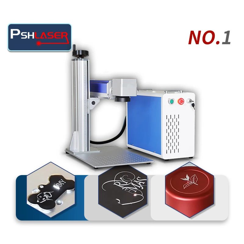 

Fiber laser marking machine 30W 50W 100W 200W split fiber laser marking machine with rotary