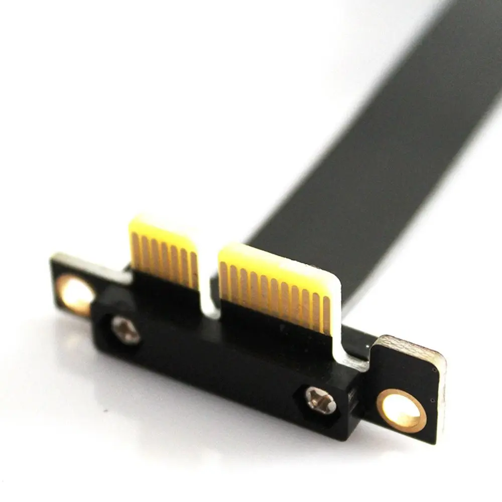 Professional PCIE 3.0/PCIE 4.0 PCIE Riser Cable High Speed Flexible PCIE Adapter 90 Degree Angle PCIE Extension Cable SFF PC