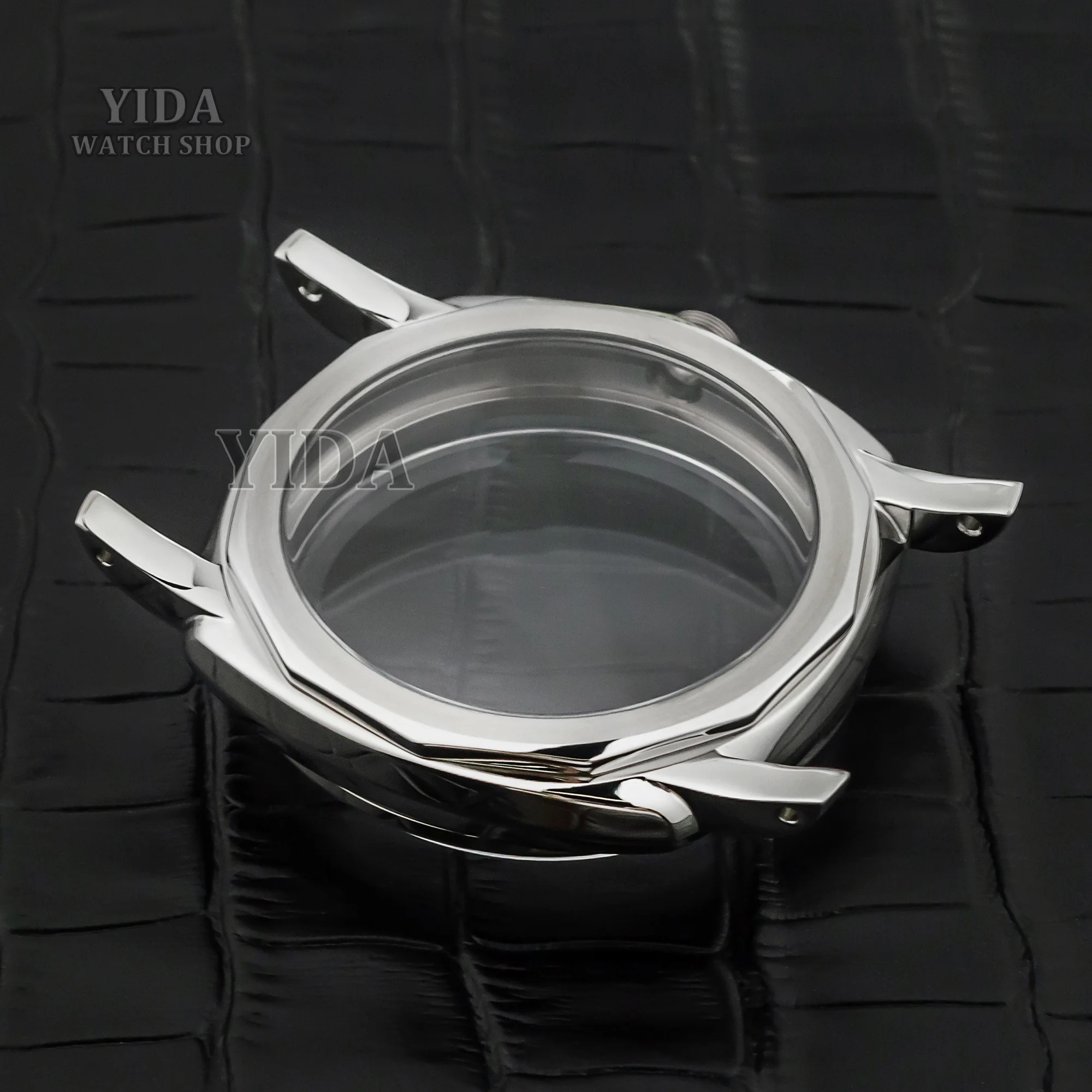 Caja de reloj Mod Vintage de 47mm, caja Retro de acero inoxidable, espejo de burbuja de zafiro de 10ATM para movimiento PAM 6154 ETA6497/6498/ST3600