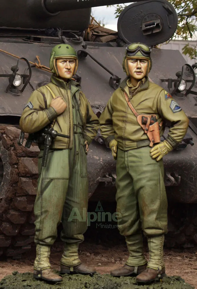 

1/35 Scale Die-cast Resin White Model American Infantry Need To Manually Color The Model Free Shipping