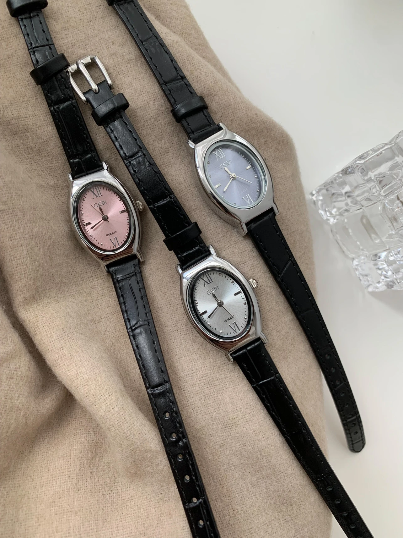 

Fashion Simplicity Temperament elliptic belt Watch For women's girl Chain watch strap watch Women's accessories