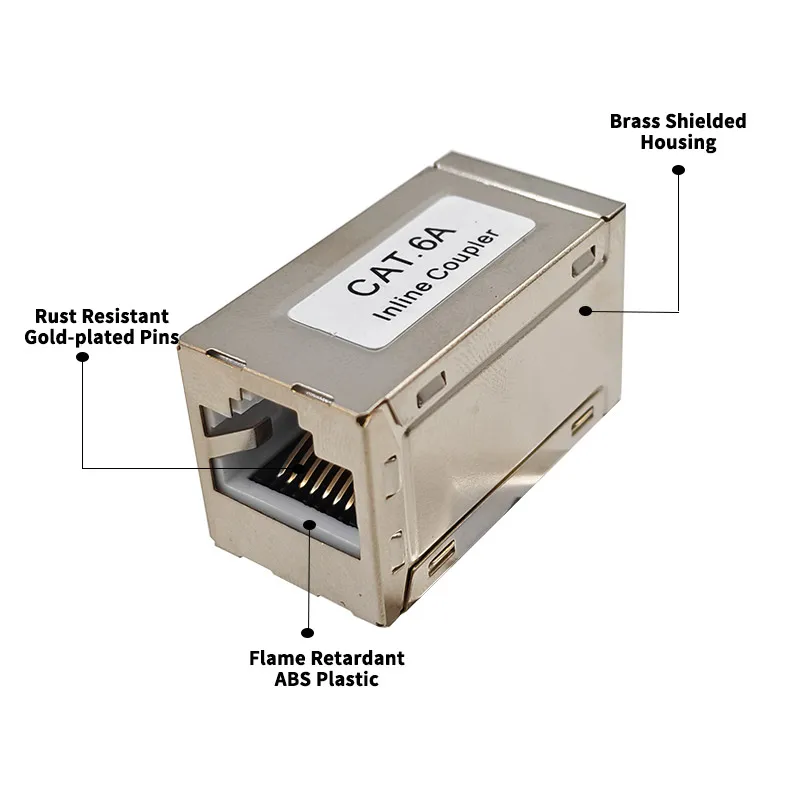 5PCS RJ45 Cat6 Shielded Modular Ethernet LAN Network Cable Extension Coupler Connector Adapter