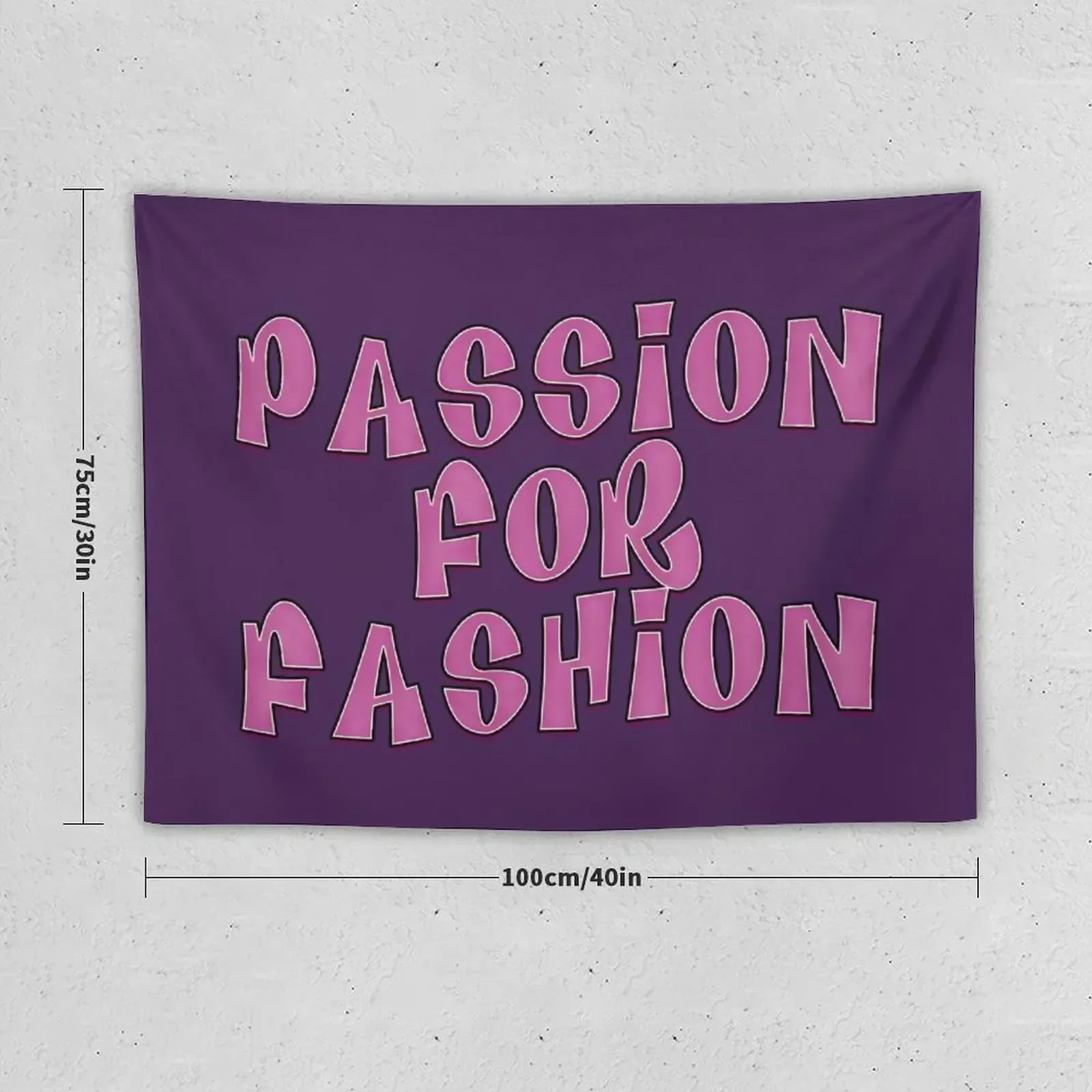 Passion for Fashion Tapestry Wall Deco Room Decorator Aesthetic Room Decor Korean Aesthetic Room Decoration Tapestry