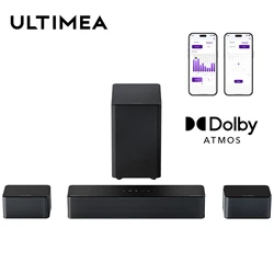 ULTIMEA 5.1 Soundbar with Dolby Atmos, 3D Surround System Soundbar for TV with Wireless Subwoofer, APP Control, Home Theater TV