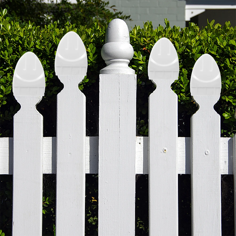 

20 Pcs Post Caps Decking Square Plastic Waterproof Post Topper Guardrail Topper Pyramid Cover Handrail End Cap Garden Decor