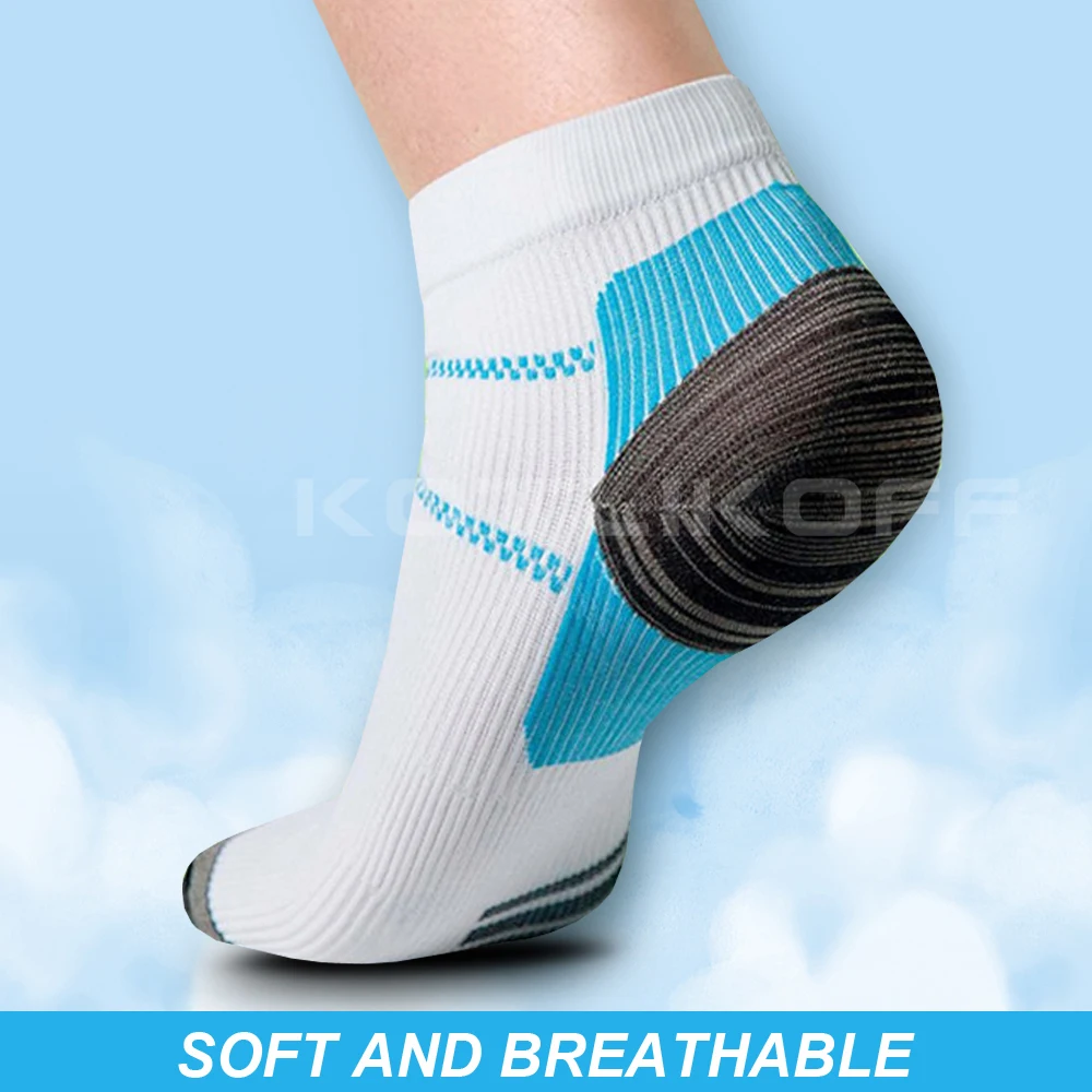 KOTLIKOFFCompression Socks For Plantar Fasciitis Foot Pad Heel Spurs Arch Pain Comfortable Socks Venous Ankle Sock Insoes