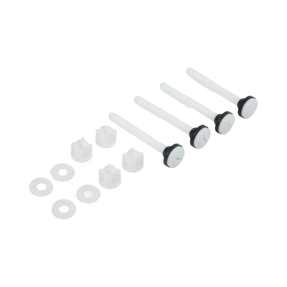 Bolt Kit Plastic Bolts For DIY Projects 2-piece Set Easy To Assemble Kit Plastic And Rubber Toilet Maintenance