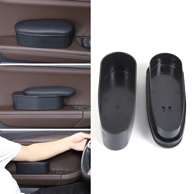 Car Left Side Door Armrest Elbow Pad Storage Box Hidden Door Side Storage Organizer Keep Car Tidy Interior Upgrade Accessory