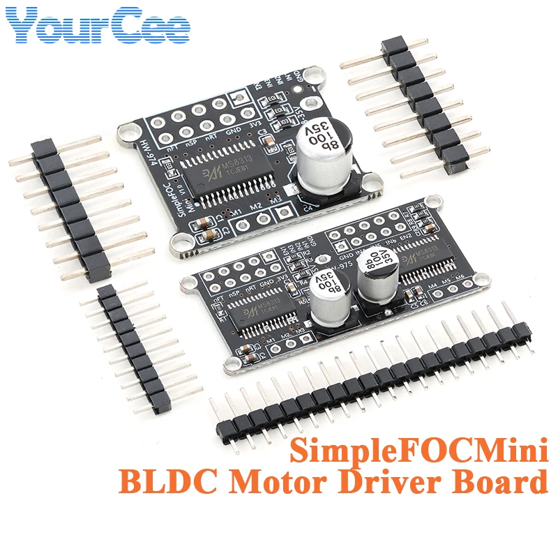 10Pcs/1pc SimpleFOCMini BLDC Motor Driver Board Module DC Brushless FOC Controller SPWM SVPWM Control Algorithms 8–30V 2.5A