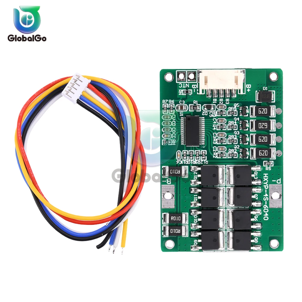 لوحة حماية BMS 4S 3.2V/3.7V بطارية ليثيوم فوسفات الحديد مع توازن لوحدة خلية محرك الحفر