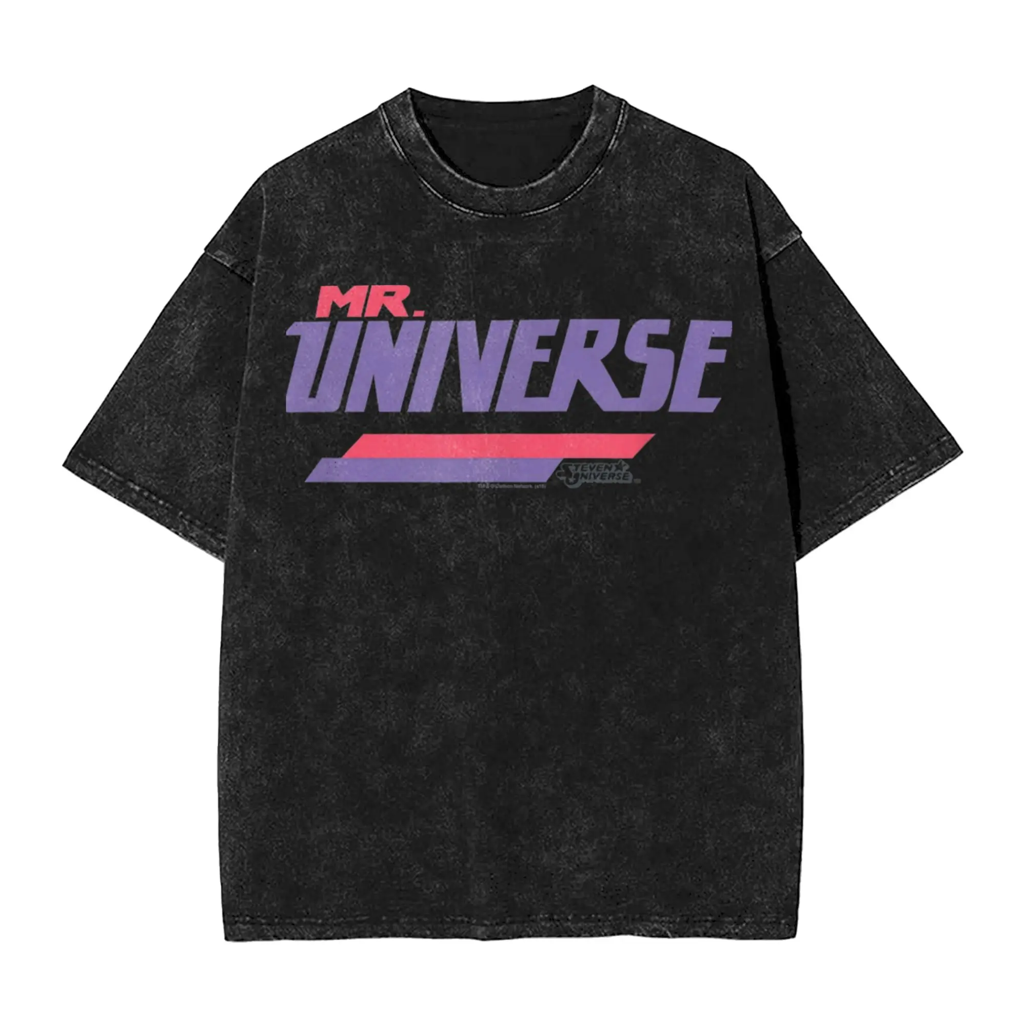 Stevens Universes Mr Universe T Shirts Hip Hop Washed Cotton Oversize T-Shirts Vintage for Men Women Tops Streetwear Summer Tees