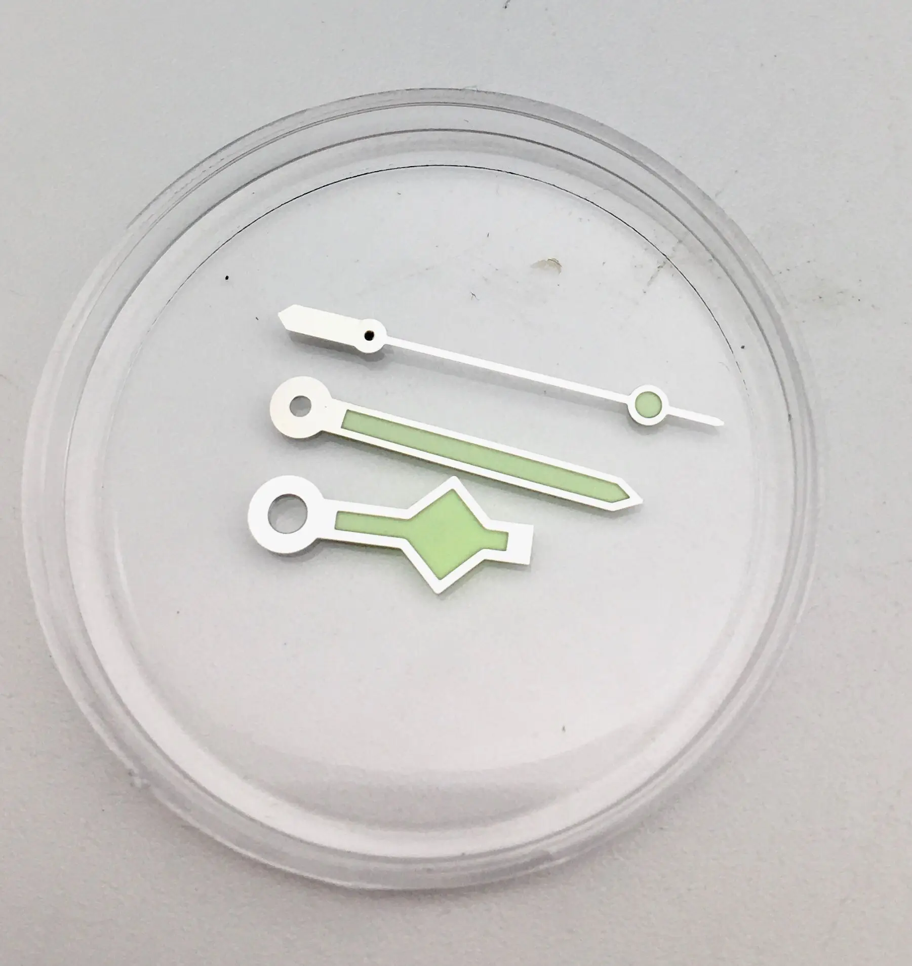 เข็มนาฬิกาเรืองแสงสีเขียวสำหรับ NH35A NH36A เข็มสำหรับเปลี่ยนอะไหล่ตัวชี้ Jam Tangan hijau