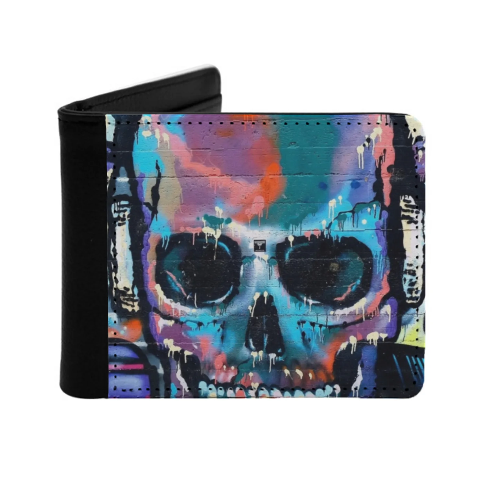 

Новый кошелек с принтом граффити, короткие мужские кошельки, держатель для кредитных карт, кошельки, город, граффити, фон, ретро-бирка, спрей, уличный красочный
