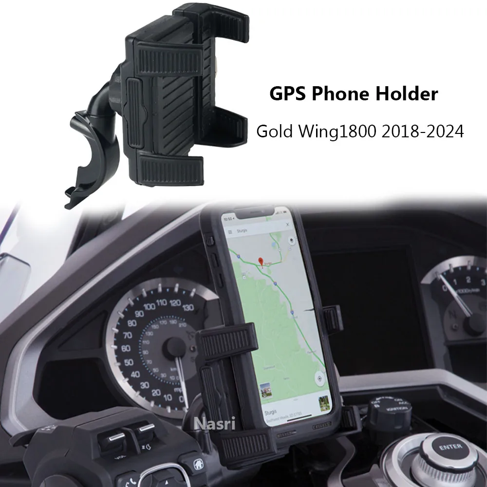 Motorcycle Accessories Left Right Side Phone GPS Bracket Mount Holder Support For Honda Gold Wing1800 GL1800 F6B 2018-2023 2024