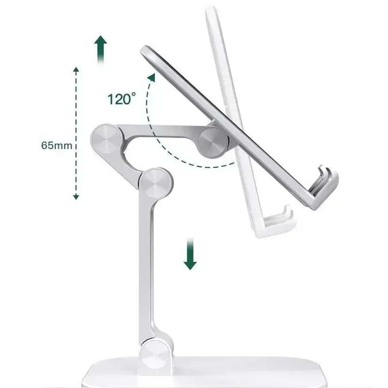 Upgrade Foldable  Mobile Phone Holder Desktop Tablet Holder For IPhone 15 14 13 IPad Samsung Xiaomi Universal Table Phone Stand