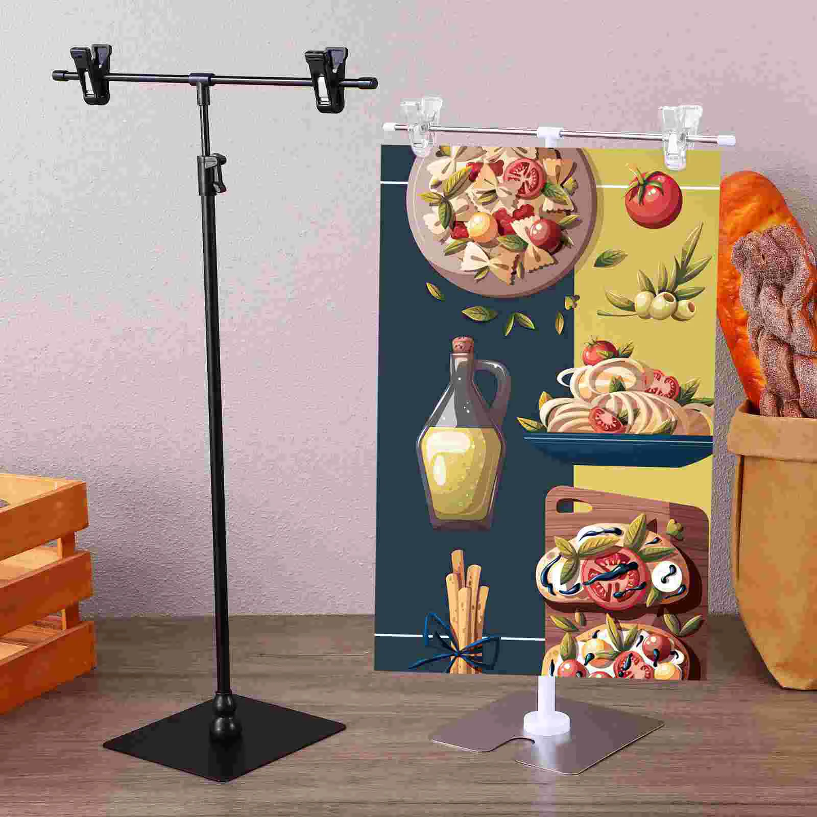 Poster Showing Stand Supermarket Banner Stands For Display Sign Table Top Easel Standing Holder