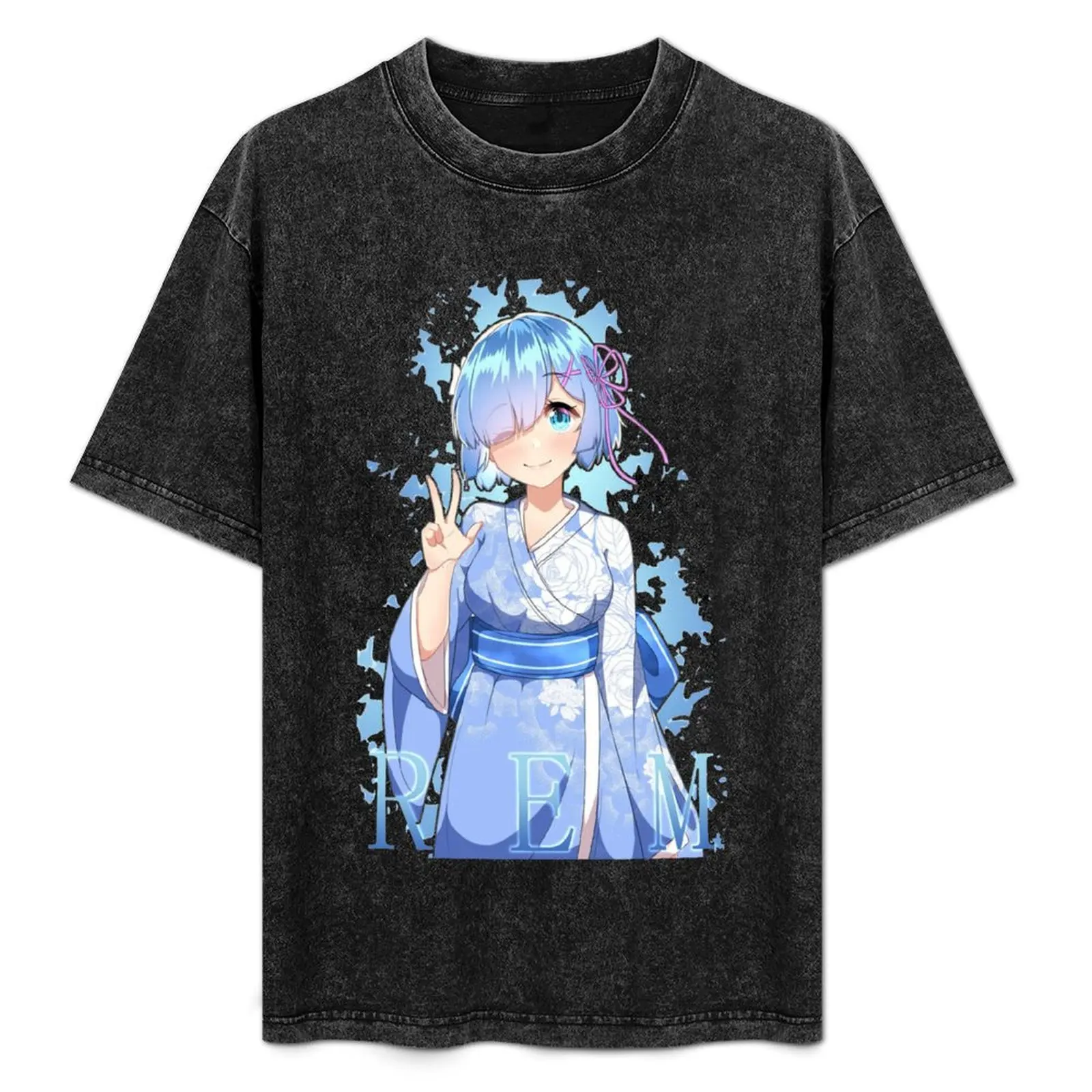 

REM Blue T-Shirt aesthetic clothes Blouse customizeds outfits for men