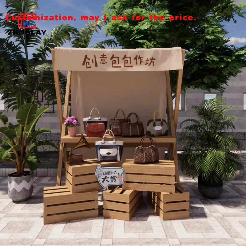 

custom.Mobile Display Rack Folding Shopping Stand Outdoor Street Activity Booths Customized Kiosks