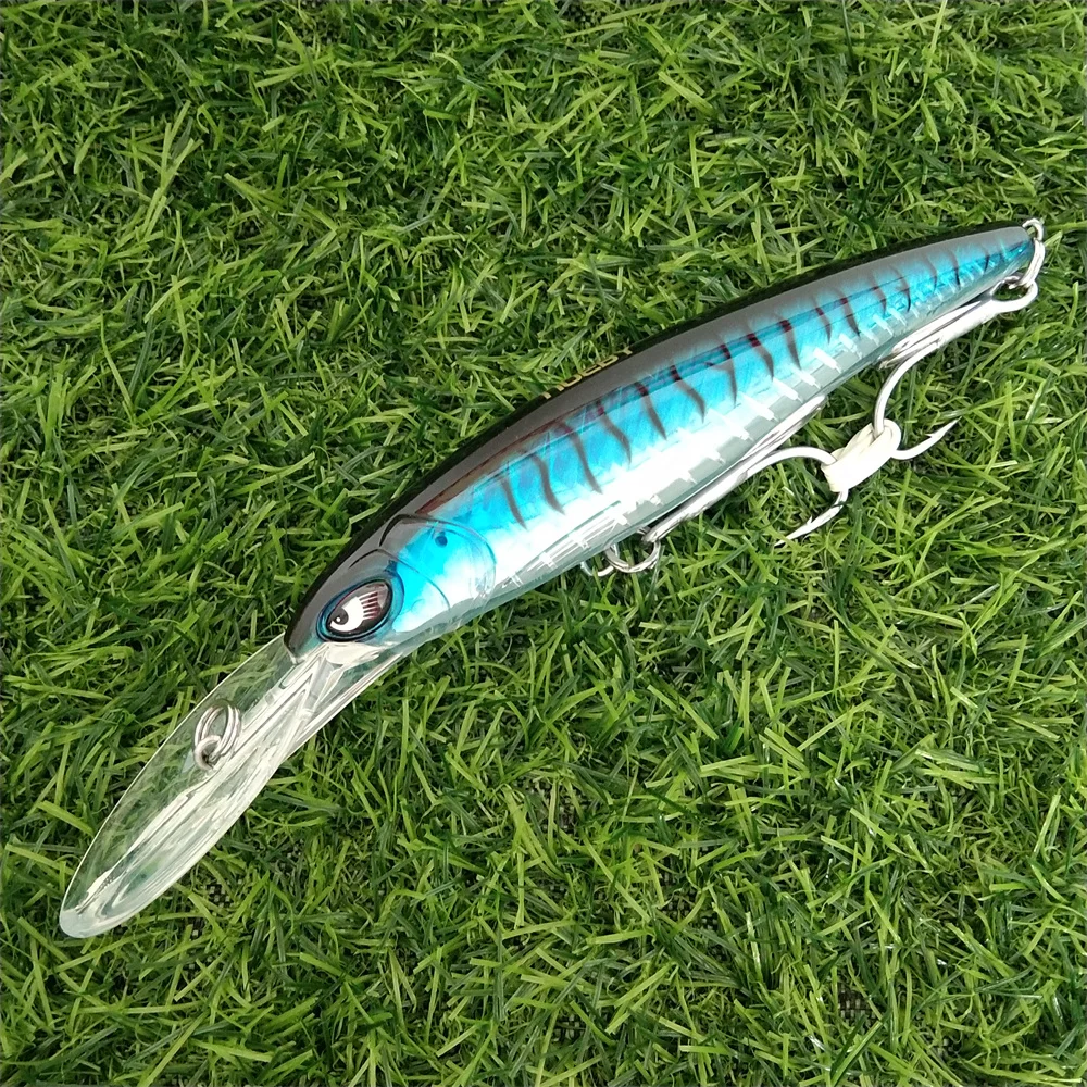 Noeby 2 stücke 47g 94g Tiefe Tauchen Große Minnow Köder Künstliche Wobbler Harten Köder Crankbait Meer Bass hecht Barsch Angelgerät – Detail 13