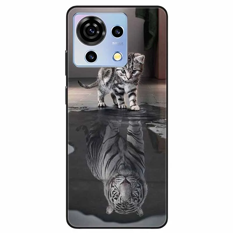 For ZTE Blade V50 Vita Case Soft Silicone Cute Fashion TPU Phone Cases for Blade V50Vita V 50 Vita 6.75'' Shockproof Shells Cats